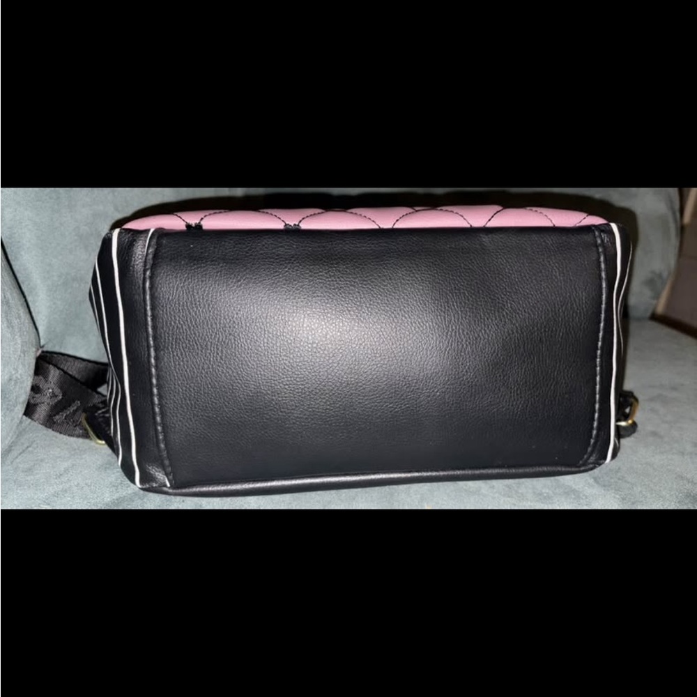 Luv Betsey Johnson Quilted Backpack in Purple and Black - Picture 4 of 7